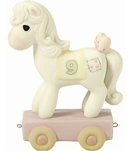 Precious Moments 142029 Birthday Train Figurine, Horse Age 9