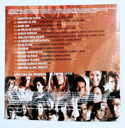 Frecuencia 04 Cd Canciones De Telenovela De Telefé 14 Temas