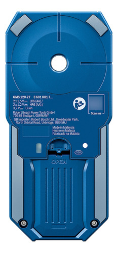 Detector E Scanner De Parede Profissional Gms 120-27 Bosch