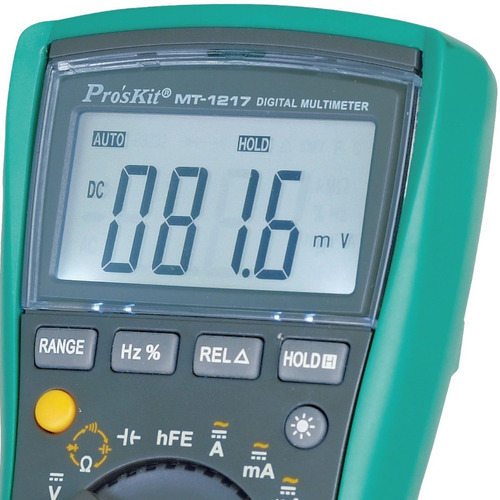 Tester Multimetro Digital Proskit Mt-1217 Cat Iii Capacidad