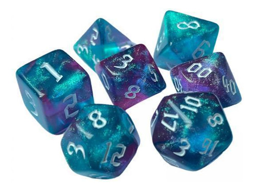 4 Dados Poliédricos Acrílicos D4 D6 N N N Multi N N Multi