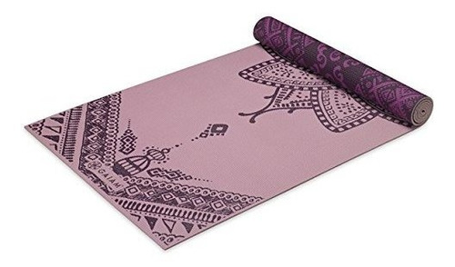 Tapete De Yoga Gaiam De 5/6 Mm De Impresión Reversible La