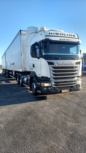Imagem 5 de 10 de Scania R 440 6x4 2014 / 2015 Highline Bug Leve Único Dono