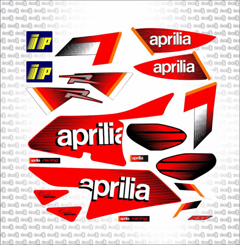 Kit Adesivo Aprilia Rsv Mille 1000r 2004 Rs004