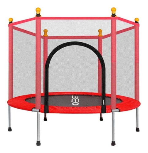 Trampolin Brincolin Para Niños Incluye Pelotas De Plástico Negro Negro