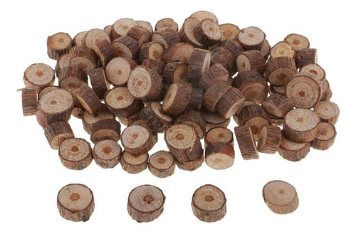 100 Piezas De De Troncos De Árboles En Rodajas Rústicas