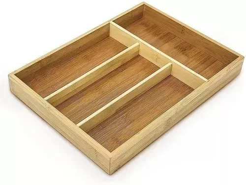 DUNIA - Cubertero de madera de una sola pieza