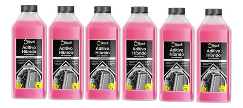 Kit Aditivo Híbrido Standard Black Rosa (1litro) - 6 Unid