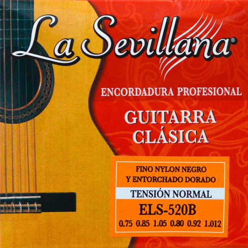 Jgo. De Cuerdas De Nylon Para Guitarra Clásica, Nylon Negro,