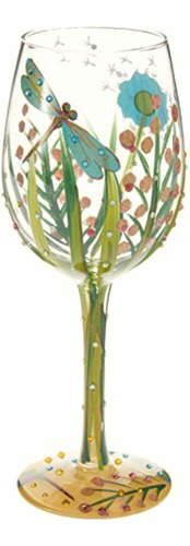 Lolita Glassware 4053099 Dragonfly Wine Glass, 9 ,