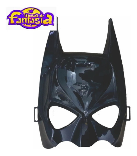 Máscara Iantil Plástico Herói Dc Comics Batman - Cor Preto