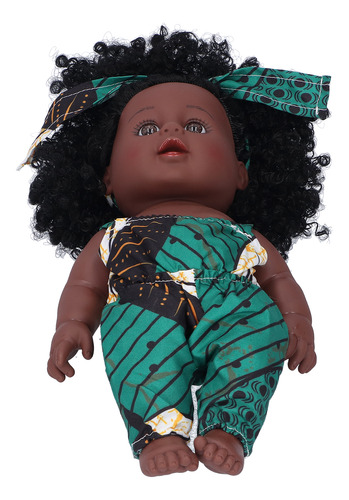 Muñecas Reborn Baby Dolls Africanas De 30 Cm, Piel Negra Y R