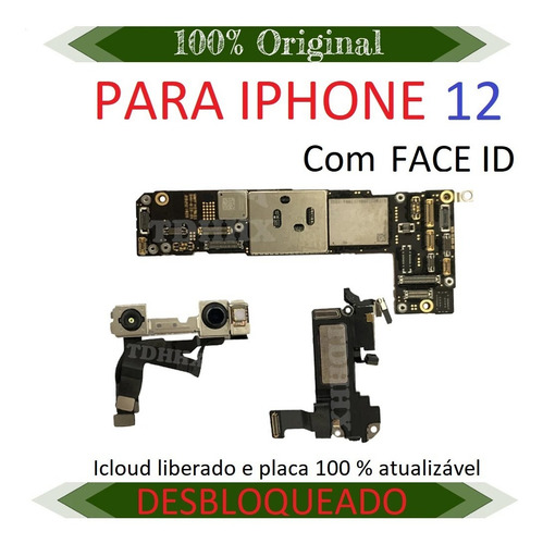 Placa-mãe Iphone 12 64gb Com Face Id
