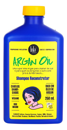 Oil Argan 50ml E Shampoo Oil Argan Reconstrutor 250ml