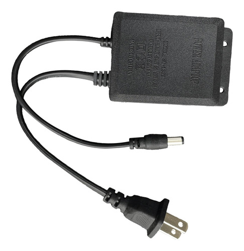 4 Adaptador De Ca De 12 V 2 A, Cargador, Enchufe De Negro