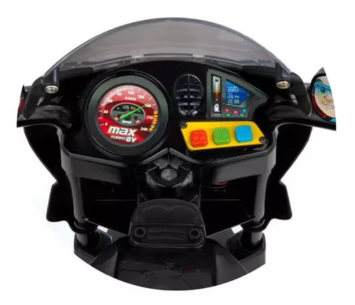 Moto a bateria para crianças Magic Toys Turbo cor preto 100V/240V