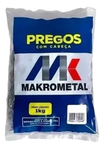 Prego Com Cabeça 17x27 1kg - Makrometal