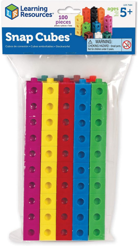 Learning Resources Juguete 100 Cubos Construir Armar Niños