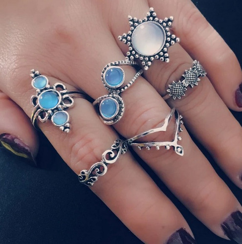 Anillos Midi Ring Tendencia Accesorios 568g Moda Mujer