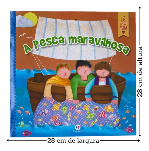 comprar Livro Grande A Pesca Maravilhosa Lê Pra Mim Historia Da Bíblia Grampeado Infantil Ilustrado