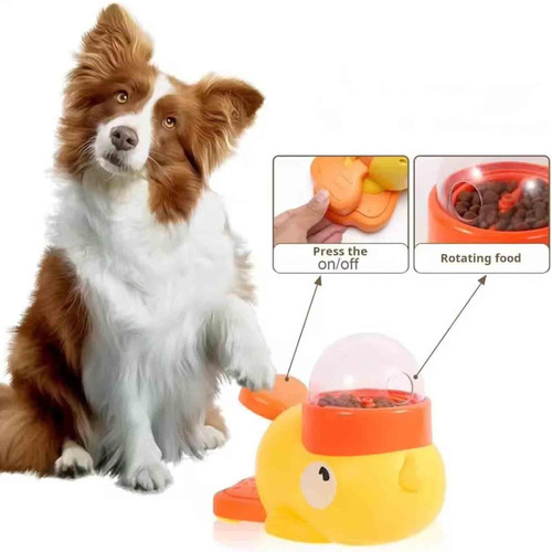 Alimentador Lento Interativo 2 Em 1, Brinquedo Para Cães