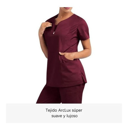 Bata Elástica De Enfermera Cirujana Conjunto Uniforme Médico