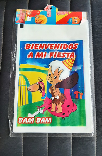 10 Bolsas Para Piñatas De Bam Bam Fiestas 