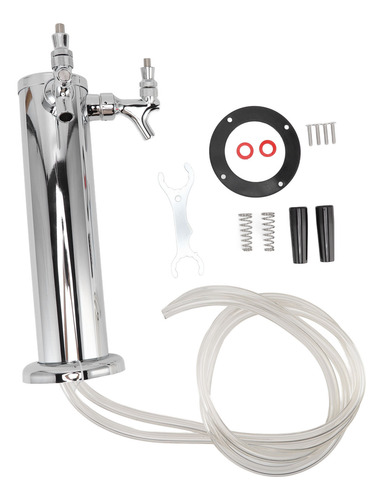 Torre Kegerator De Cerveza De Barril Con Doble Grifo De Acer