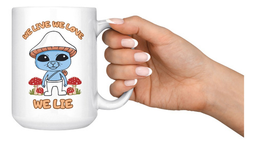 Taza Mug Grande Meme Gato Pitufo