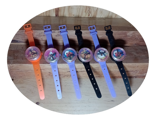 Relojes De Halloween Juguete Vintage Colección De 6 Piezas