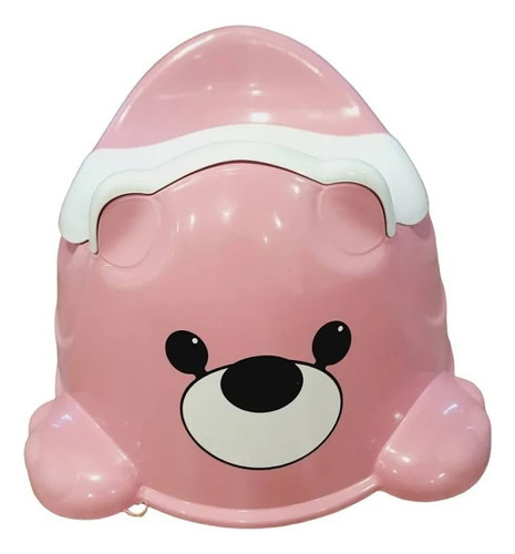 Penico Troninho Sanitário Infantil Urso 8021 - Cardoso Toys Cor Rosa