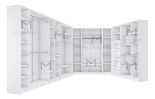 Kit Closet Modular Mundi M301.2021.b Cor Branco