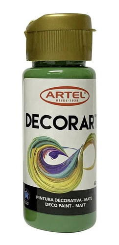 Imagen 1 de 4 de Frasco Pintura Decorart 60ml Artel - Todos Los Colores