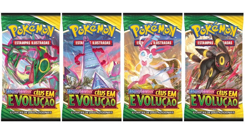 Booster Box Pokemon Céus Em Evolução 36 Booster Copag Rara