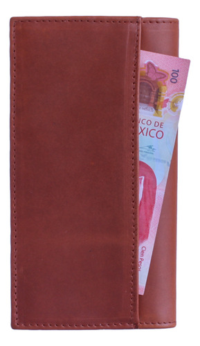 Cartera Larga Piel Original Monedero Tarjetas De Lujo Hombre