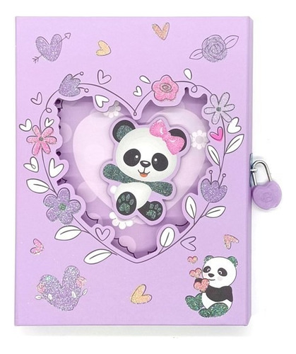 Diario Íntimo C/candado Oso W011 E2651