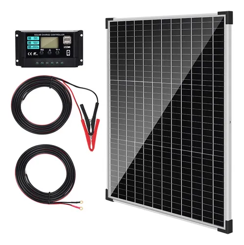 comprar Kit De Panel Solar Monocristalino Con Controlador 50w 12v