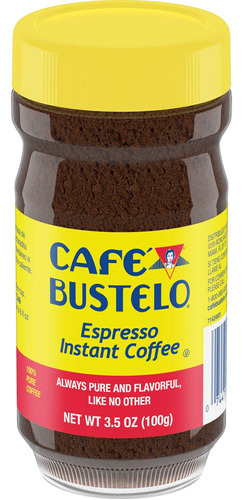 Caf Bustelo Espresso Style Dark Roast Caf Instantneo, 3.5 On