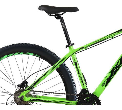 Bicicleta Aro 29 Krw Alum 27vel Shimano Acera Hid Trava Kr10 Cor Verde/preto