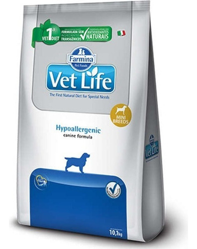 Vet Life Natural Hypoallergenic Cães Mini 10kg