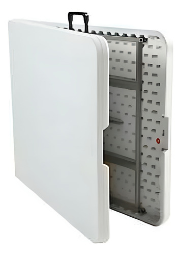 Mesa Plegable 180 Cm Maleta Multiuso Blanco