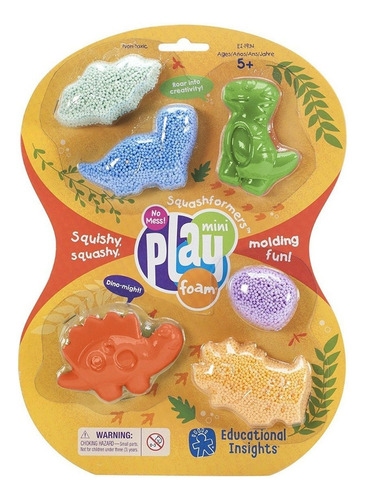 Playfoam Kit 4 Pack Squashformers Dino Educational Insights Color Multicolor