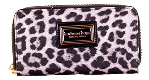 Billetera Dama Barbara Bags Animal Print Cierre B175 Maple