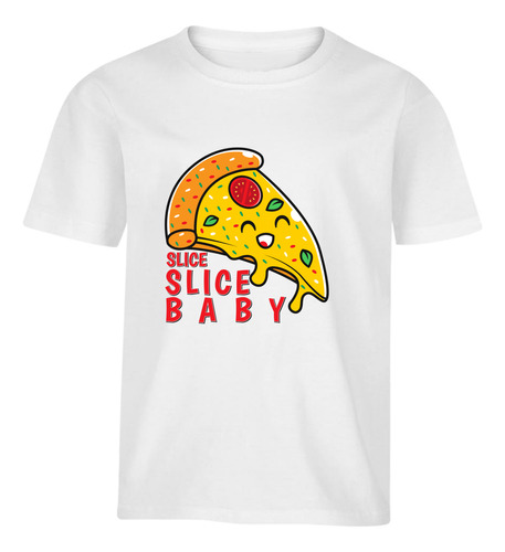 Playera Bebé Personalizada Rebanada De Pizza