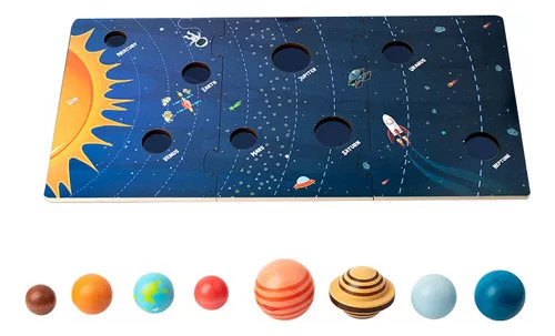 Juego De Juguete Fitting Pedagogical Educ Solar System Plane