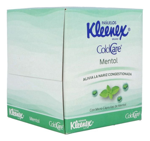 Kleenex Pañuelos Cold Care Mentol Caja Con 60 Pañuelos Según Presentación