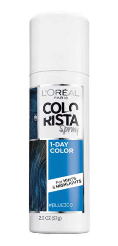 Loreal Spray Color Fantasia Azul Tinte Temporal Lavable