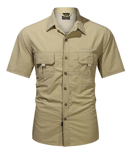 Camisa De Trabajo Para Hombre Pesca De Montañismo Casual