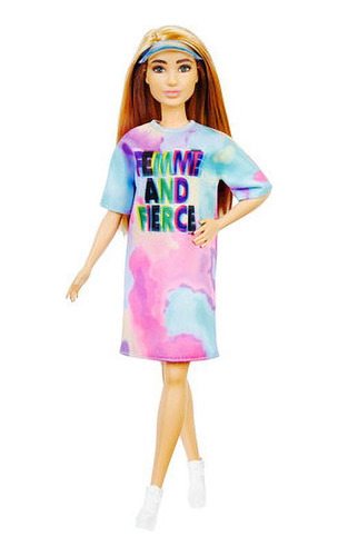 Barbie Femme Y Fierce Tye Dye Dress Fashionistas Muñeca 10.5