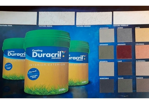 Imagen 4 de 10 de Revestimiento Duracril Texturado Acrilico Premium 300 Kg X